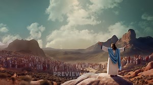 Easter Story - Sermon on the Mount - Worship Backgrounds