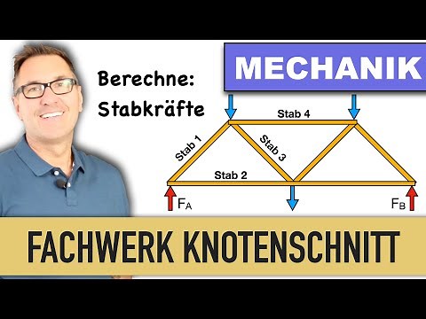 Ebene Fachwerke | Stabberechnung | Druckstab | Zugstab | Auflager Knotenschnittverfahren