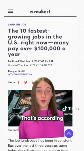 Here are the top 10 fastest-growing jobs in 2023, according to LinkedIn. Did your role make the list? #Linkinbio for more. #jobmarket #jobsearch