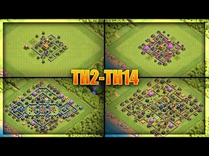 EVERY Town Hall BASE DESIGN!! BEST Bases For TH2-TH14 - Clash Of Clans