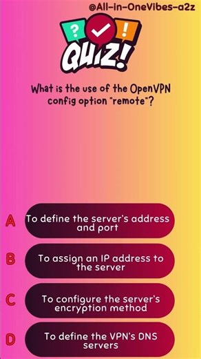 What is the use of the OpenVPN config option “remote”?