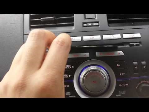 HOW TO INSERT DISC/CD MAZDA 3- 6 DISC STEREO/CD PLAYER