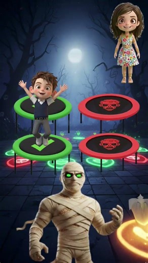 Zombie vs Mummy Trampoline Battle| #cartoon #minecraft #shorts