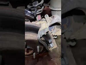 Dodge Journey rear brake pad replacement.
