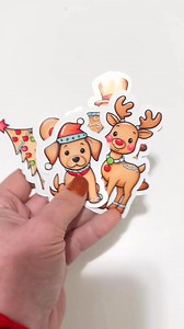 2.2K views · 17 reactions | Making stickers has never been easier! With Kittl's AI-powered design tools and my Cricut, I’m whipping up custom stickers in no time. Create Christmas tags or stickers for gifts in minutes!Want to try Kittl for yourself? Comment ‘link’ and I will send it right over! Save 25% with code DINOIGStay crafty!#ad #kittl #graphicdesign #aiart #stickermaking | Dinosaur Mama SVG | Facebook