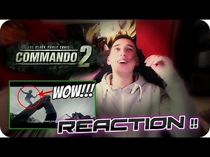 THE REAL ACTION MAN!!| VIDYUT JAMMWAL| Commando 2 official trailer REACTION!!!