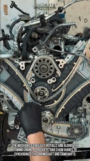 Inside a V8 Timing Chain! Engine Rebuild Explained #Engine #V8 #Mechanic