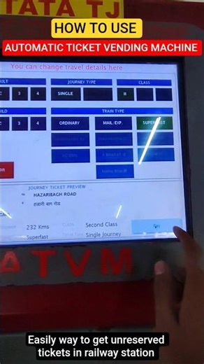 How to use automatic ticket vending machine in railway station with use of paytm #indianrailways