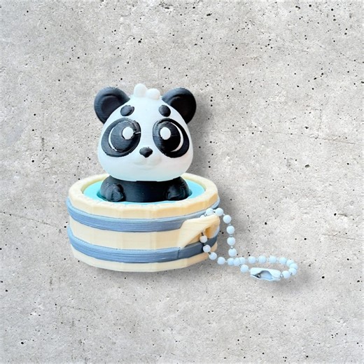 3D Printed Hot Spring Panda Clicker Fidget | ADHD Sensory Toy | Quiet Stress Relief Button | Focus & Anxiety Aid | Desk Fidget - Etsy