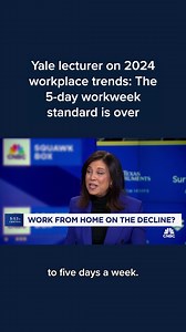51 reactions · 13 shares | "Even though we hear about a lot of companies demanding butts in seats, it's not happening," Yale University's Joanne Lipman told CNBC's "SquawkBox." For more on the top workplace trends in 2024, watch the full interview here: cnb.cx/41KoTEr | CNBC | Facebook