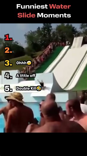 Funniest Water Slide Fails #shorts