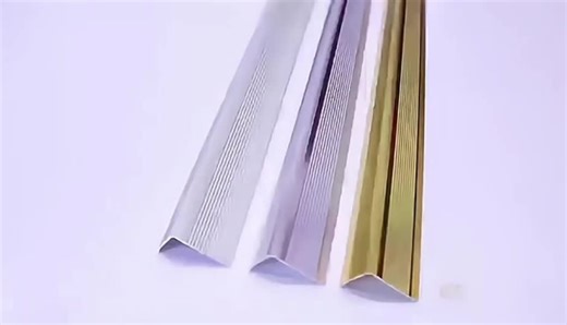 Safety Edge Protection Non-Slip Aluminum L-Shaped Step Trim Strip Stair Nosing Angle Flooring Profile for Non-Slip Angle Trim