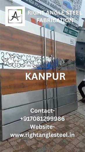 Modern Aluminium Profile Gate Design | Right Angle Steel Fabrication Kanpur | Premium House Gate