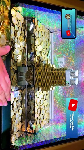 Almost Fill Your Bucket with Coins in This Cascade of $10 Towers