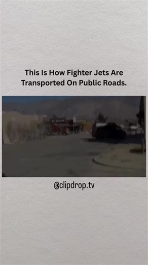 clipedrop.tv on Instagram: "The most advanced aircraft on Earth is transported like this for one reason most people never consider. 🧠🚨 Fighter jets are too fragile, too classified, and too expensive to move casually. When transported by road, they are partially disassembled and mounted onto custom-engineered heavy-haul trailers designed to eliminate torsion, vibration, and frame stress. The aircraft is fully wrapped to protect stealth coatings, radar-absorbing materials, exposed sensors, and a