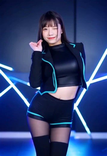 #I_Balance_Studio 038｜ニーアップ固定｜最後にI字｜AI生成 #AIGC #AIdance #dance #I字バランス