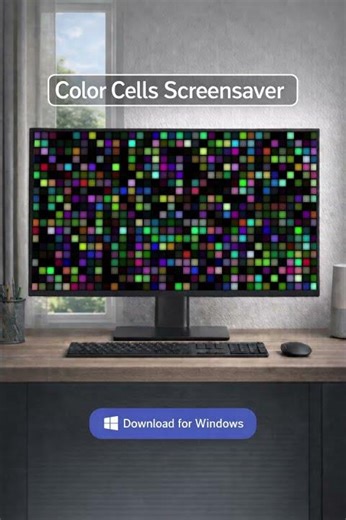 Turn your desktop PC into a disco 🟣🟢🔴 #screensaver #download #wallpaper #desktop #specialeffects