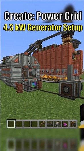 Create: POWER GRID - Mini 4.3 kW Power Plant Startup
