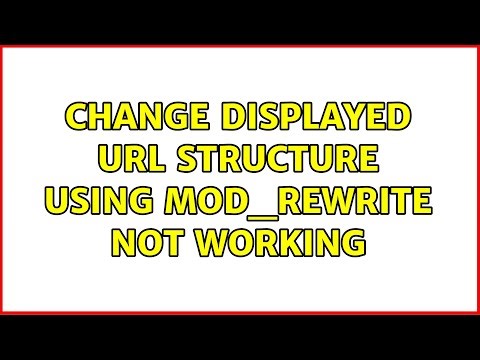 Change Displayed URL Structure using mod_rewrite NOT Working (2 Solutions!!)
