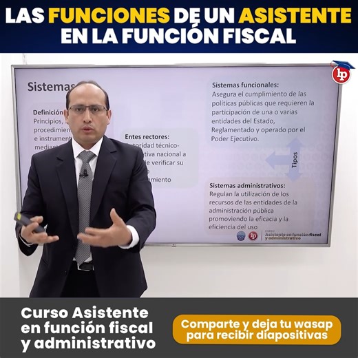 ✅Deja tu WhatsApp para recibir información 📖 Tema: Las funciones de un asistente en la función fiscal 🎓 Expositor: Hugo Butrón Velarde 📌Curso Asistente en función fiscal y administrativo Inicio: 12 de enero de 2025 🎁Dos libros gratis hasta el 6 de enero de 2025 🔎Más información: https://lpd.pe/pJEbo o al WhatsApp 969000440 | LP - Pasión por el Derecho