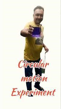 Circular Motion Experiment #experiements #scienceex #youtube