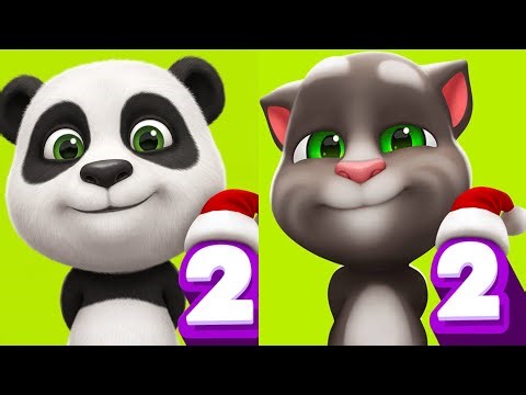 My Talking Panda Pan Vs My Talking Tom 2 | Broken Panda Arm | Video Gameplay