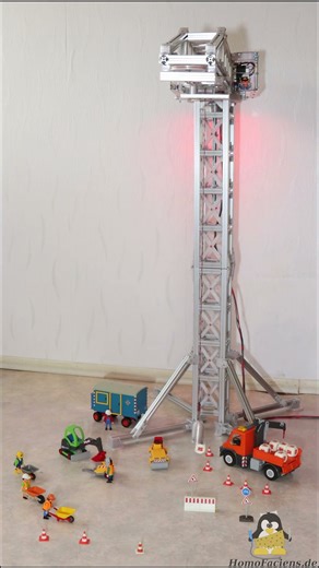 Crane, built for RS-Components (SPS Nuremberg) #diy #crane #construction #arduino