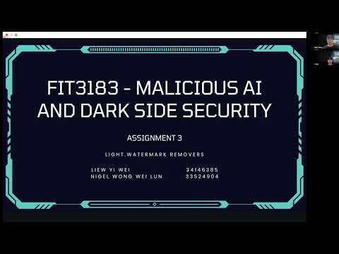 FIT3183 (Malicious AI and Dark Side Security)