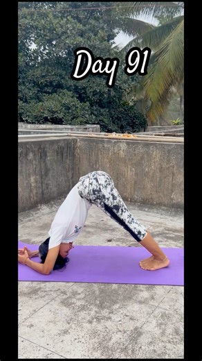 Day 91 अर्ध पिंच मयुरासन glowing skin & hair growth साठी best आसन