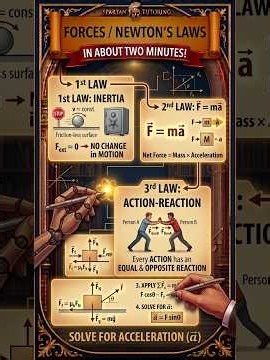 Forces/Newton's Laws in About Two Minutes!