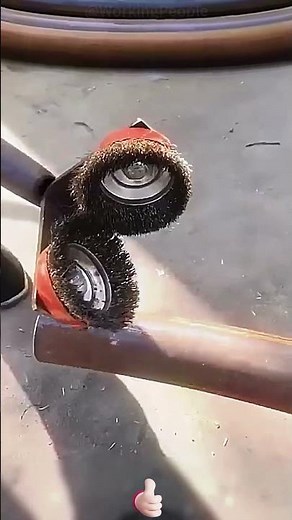 The process of derusting steel pipes- Good tools and machinery can quickly improve work efficiency