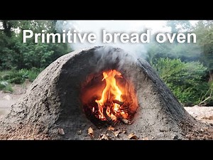 Primitive Mud Oven - Baking Bread