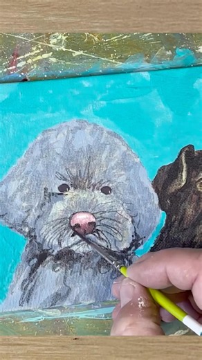 How to Paint Doggies Friends 5 #painting #drawing #abstract #dogs #dog