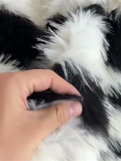 Black White Stripe Faux Fur Fabric | Cosplay Animal Fur DIY Costume Material