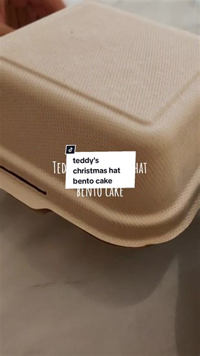 Christmas Bento Cake Decorating: Teddy's Festive Hat