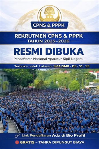 Penerimaan CPNS 2025/2026 dan Persyaratan Pendaftaran