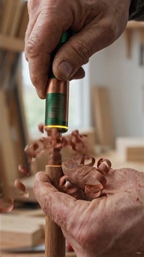 This Tiny Tool Cuts Perfect Screw Threads Into Real Wood And It Looks Way Too Satisfying To Be Real