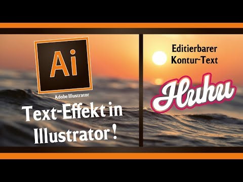🎨 Text Effekt in Adobe Illustrator – Editierbare Kontur erstellen