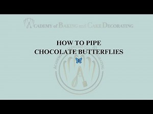 How to Pipe Chocolate Butterflies 🦋 | Easy Cake Decorating Tutorial