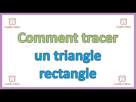 Comment tracer un triangle rectangle avec un compas