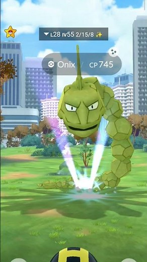 Finally I Got😳 My First✨Shiny Onix in pokemon go #pokemon #soparstart #shiny