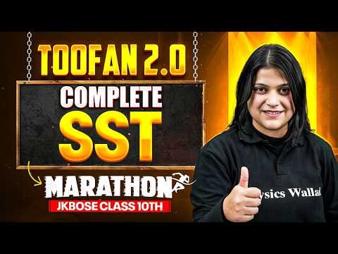 JKBOSE Class 10th Complete SOCIAL SCIENCE in One Marathon 🔥 | TOOFAN 2.0 🌪 | JKBOSE Wallah