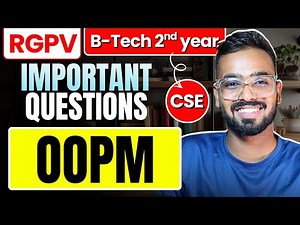 OOPM Important Topics for RGPV | B.Tech CSE 3rd Sem Exam Preparation