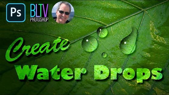 Photoshop: How to create realistic waterdrops!