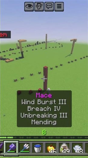Epic mace with spear ….. #minecraft #trending #minecraftsurvivalseriesepisode1 ….