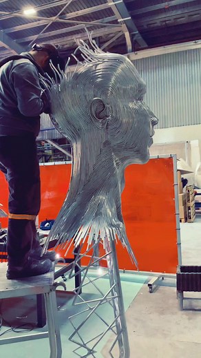 Sculptural Art with 8mm Aluminium Wire | Welding Masterpiece