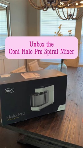 Unbox the Ooni Halo Pro Spiral Mixer I’m not a micro baker but it still looked so fun! @Ooni #ooni #oonihalopro #sourdough #new #unboxingvideo