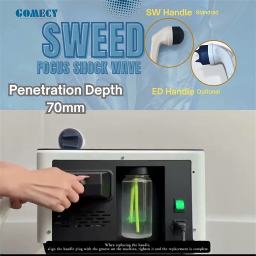 SW7 Shockwave Therapy Machine Focused for Shoulder Pain Waist Pain
