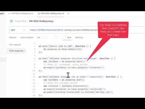 Connect to Bentley Systems ProjectWise Document Management System using Postman