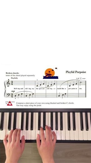 How to Play Broken Chords - Playful Porpoise🐬 I #Shorts